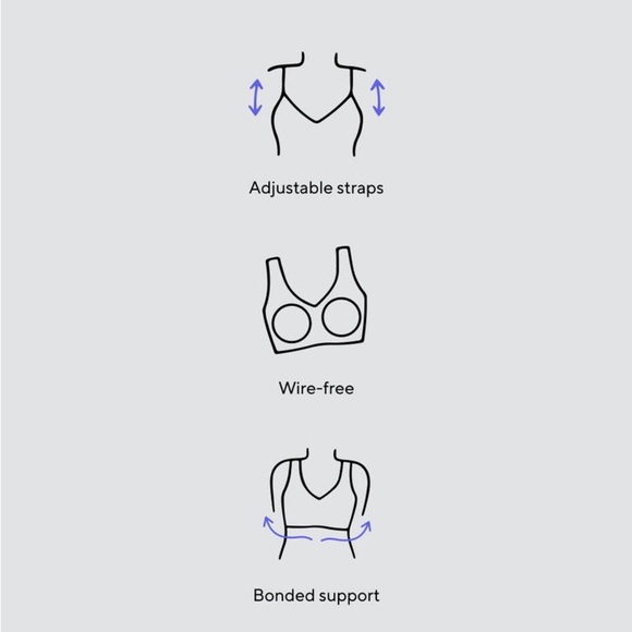 NWT HONEYLOVE Silhouette Wire-Free Bra
color rose tan Sz Large 
$64.00 - Picture 9 of 13